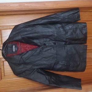 Leslie Fey Leather Coat